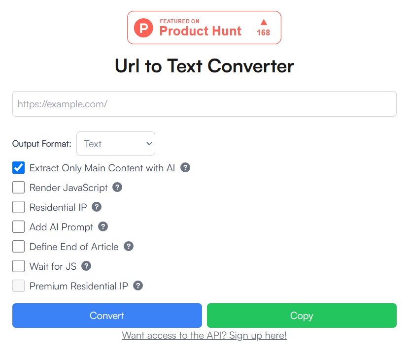 URLTOTEXTCONVERTER